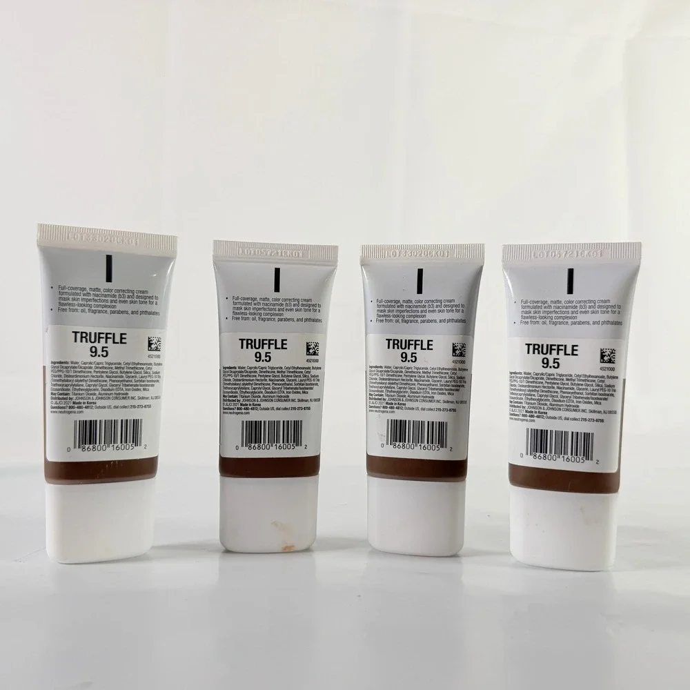 Neutrogena Clear Coverage CC Cream Truffle 9.5 Flawless Matte Lot of 4 New
